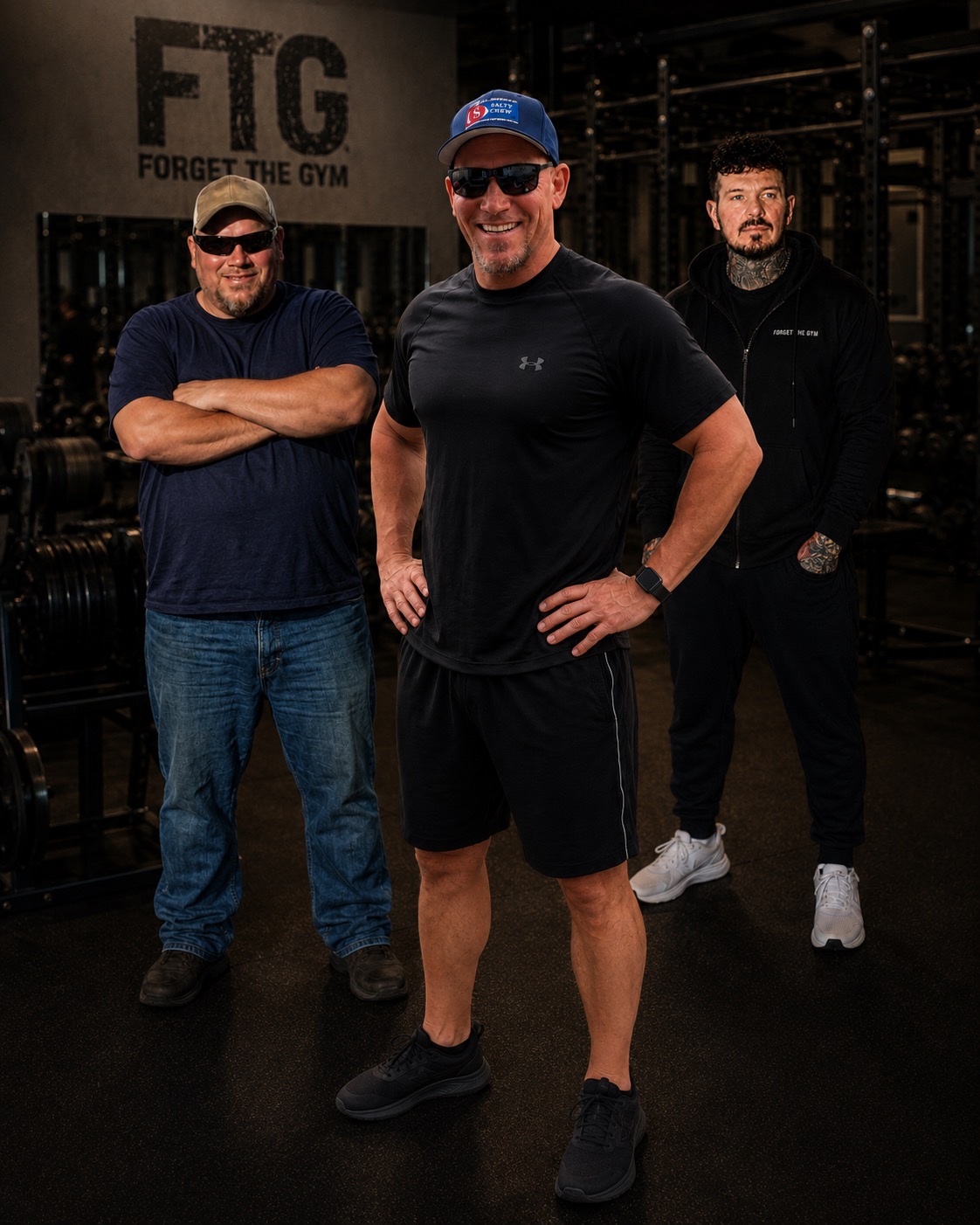 Dave Vaughan with his client crew
